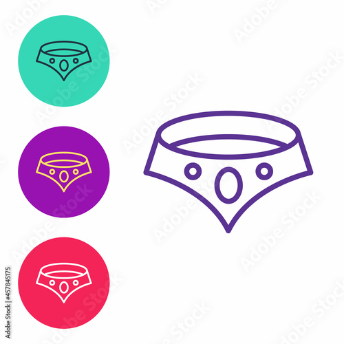 Free Download Set line Necklace icon isolated on white background. Set icons colorful. Vector - GFXLoad