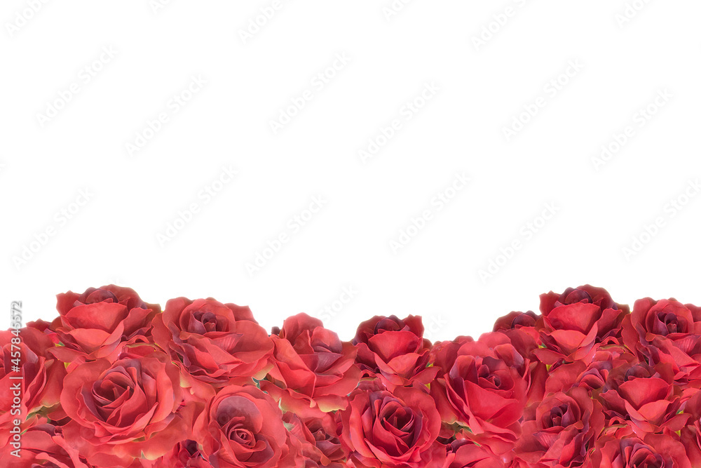 真っ赤な薔薇の絨毯 ローズ バラの花 真紅のばらのデコレーション背景画像 カード タイトルスペース Stock Illustration Adobe Stock