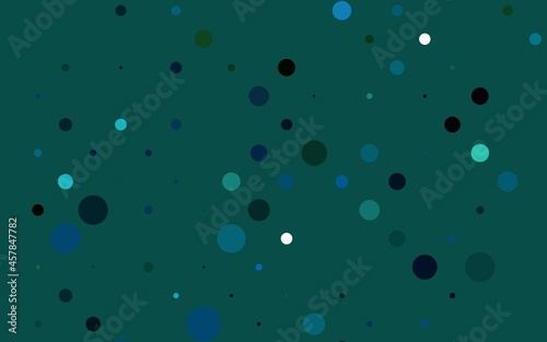 Light Blue  Green vector layout with circle shapes.