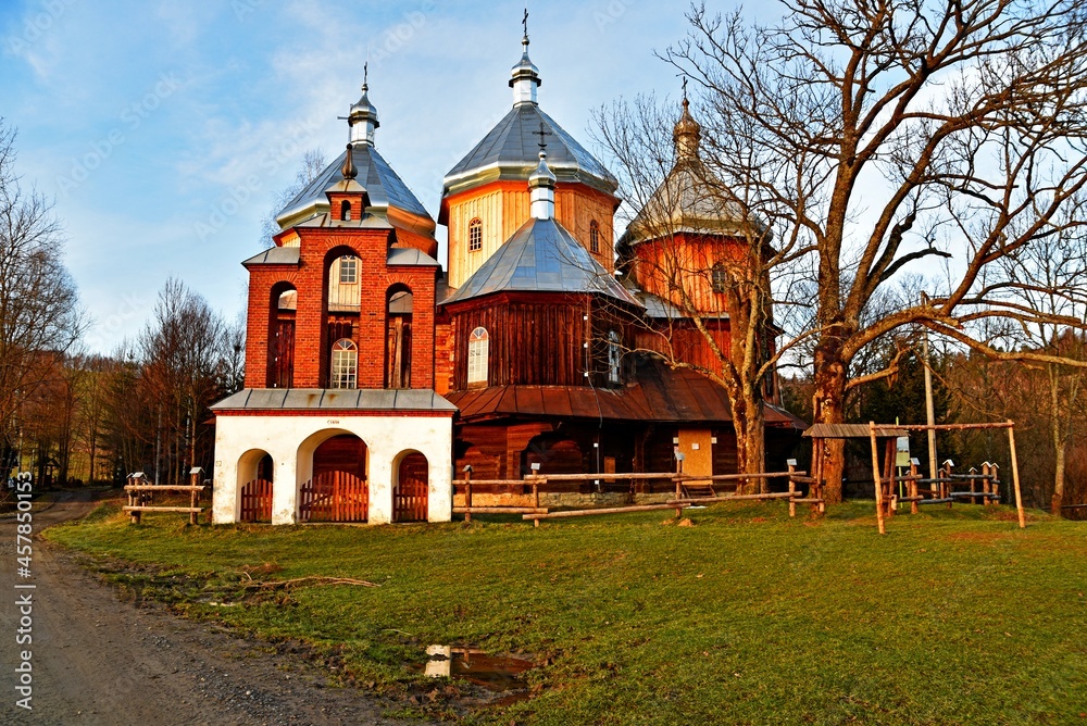 Orthodox church of St. Michael the Archangel in Bystre, Bieszczady Mountains