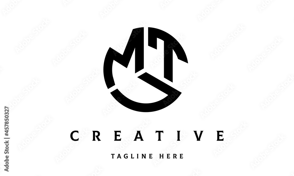 MTU creative circle three letter logo MTU creative circle three letter logo