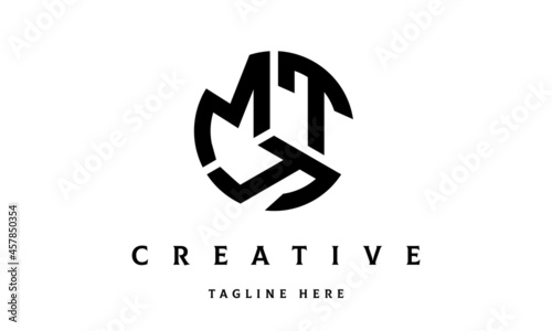MTY creative circle three letter logo photo