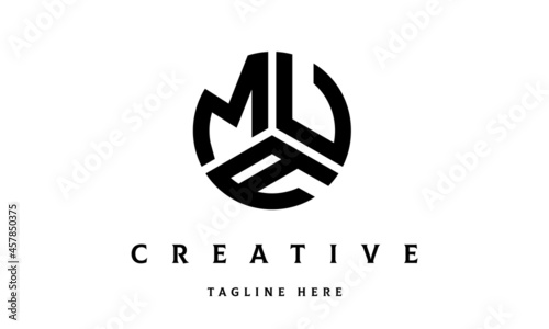 MUA creative circle three letter logo