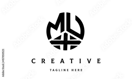 MUX creative circle three letter logo photo