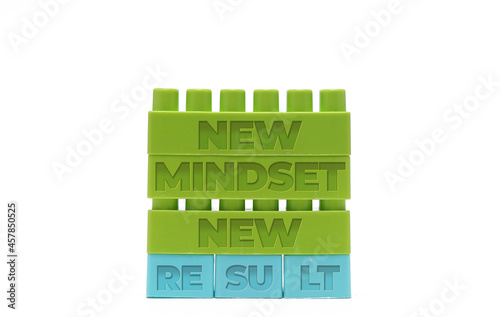 Mindset Concept. Old mindset new mindset. New mindset new result.