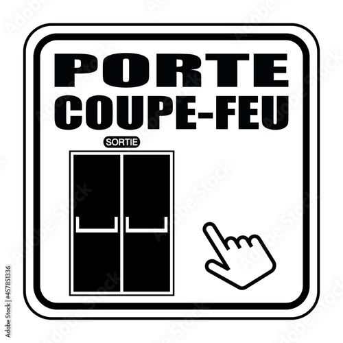 Logo porte coupe-feu.
