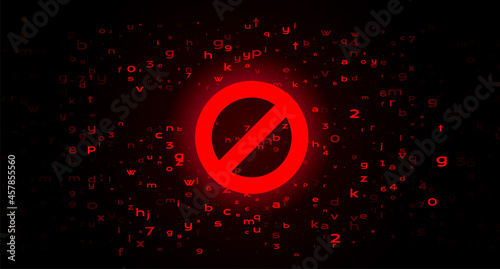 Futuristic Digital Technology Vector Background. Cyber Attack, Ransomware, Malware, Scareware