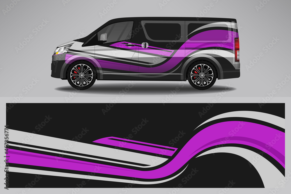 Wrap car vector design decal. Graphic abstract line racing background design for vehicle, race car, rally, adventure livery camouflage. Wrap car vector design decal. Graphic abstract line racing background design for vehicle, race car, rally, adventure livery camouflage.