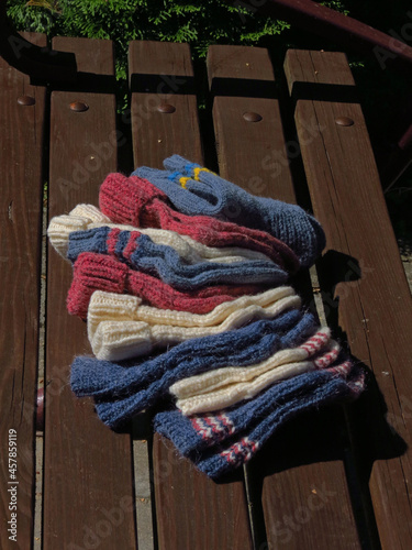 colorful wool scarf