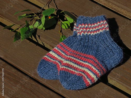 knitted socks