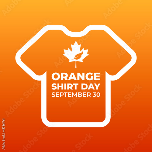 every child matters, national day of truth and reconciliation modern creative banner, design concept, social media post with white text on an orange background