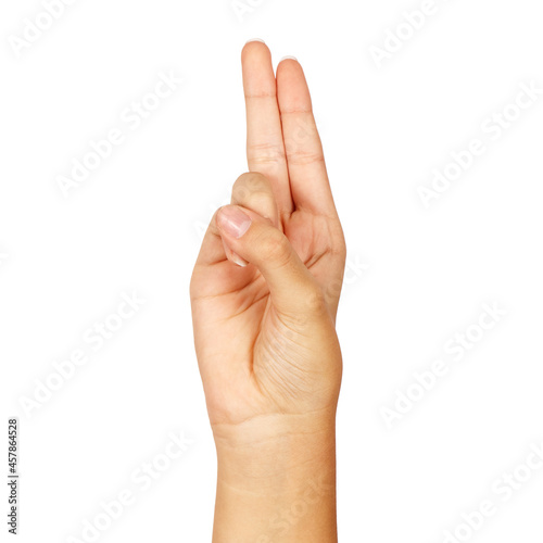 american sign language letter u