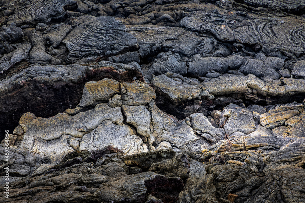solidified lava fields on the Mount Fagradalsfjall volcanic eruption in iceland. solidified lava fields on the Mount Fagradalsfjall volcanic eruption in iceland.