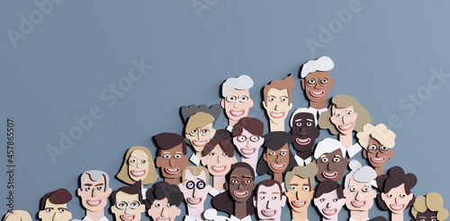 Photo Background with lots of people's faces
