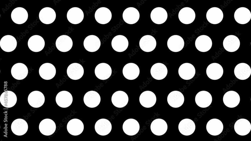Moving white dots in rows (4K 3840x2160 30fps). Moving white dots in rows (4K 3840x2160 30fps).