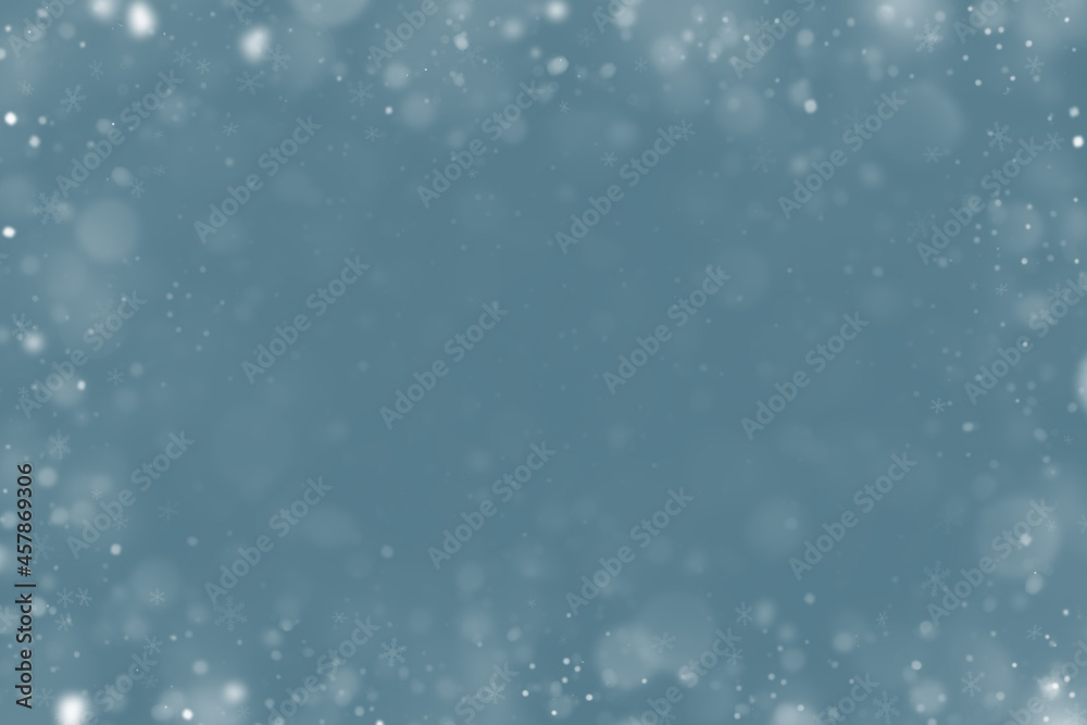 Winter frame. Consists of the texture of snow in the center and the edges of the snow flakes.