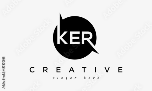 KER creative circle letters logo design victor