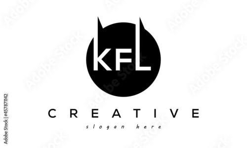 KFL creative circle letters logo design victor photo