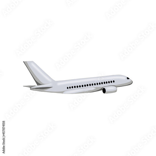 Hand draw airplane isolated in white. Digital illustration plane. Illustrations of air transport. Travel symbol. adventure clipart