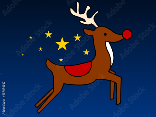 The reindeer or Rangifer Tarandus, also known as Caribou in North America, is a mammal of the Cervidae family whose natural habitat is found in the tundra and taiga of the northern hemisphere: norther