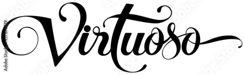 Virtuoso - custom calligraphy text