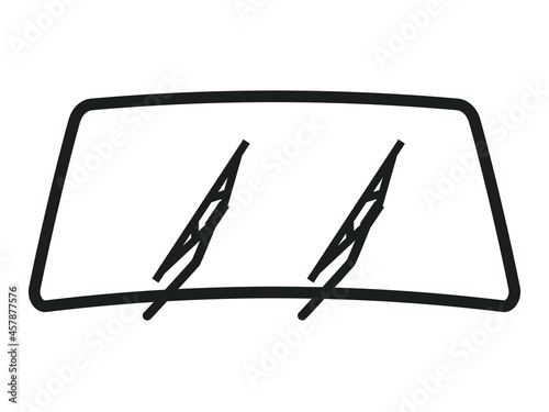 Car wiper illustration