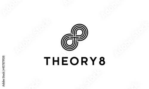 Initial letter T8 8T with Infinity Infinite Sign Logo Design Inspiration