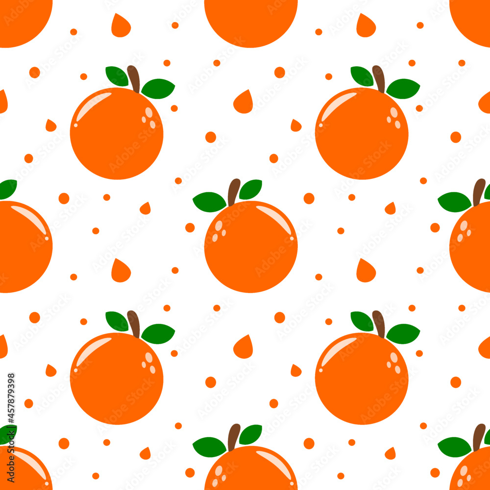 Cute orange seamless pattern Cute orange seamless pattern