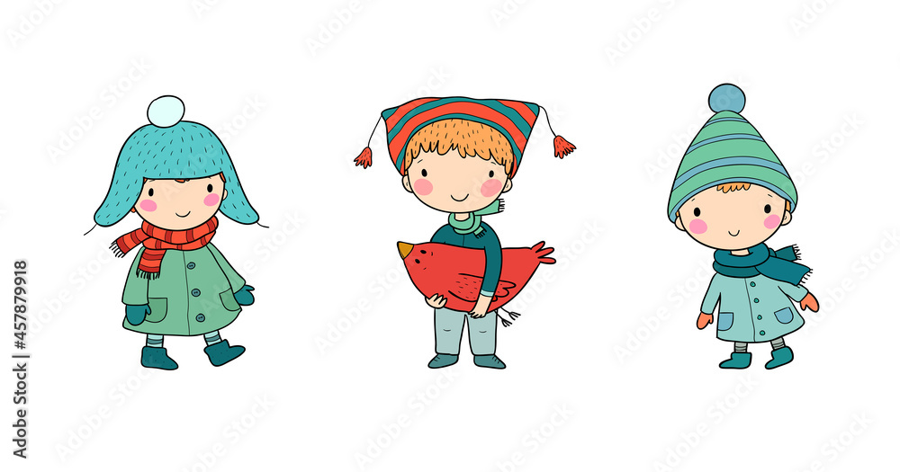 Cute cartoon gnomes . Forest elves. Little fairies Cute cartoon gnomes . Forest elves. Little fairies
