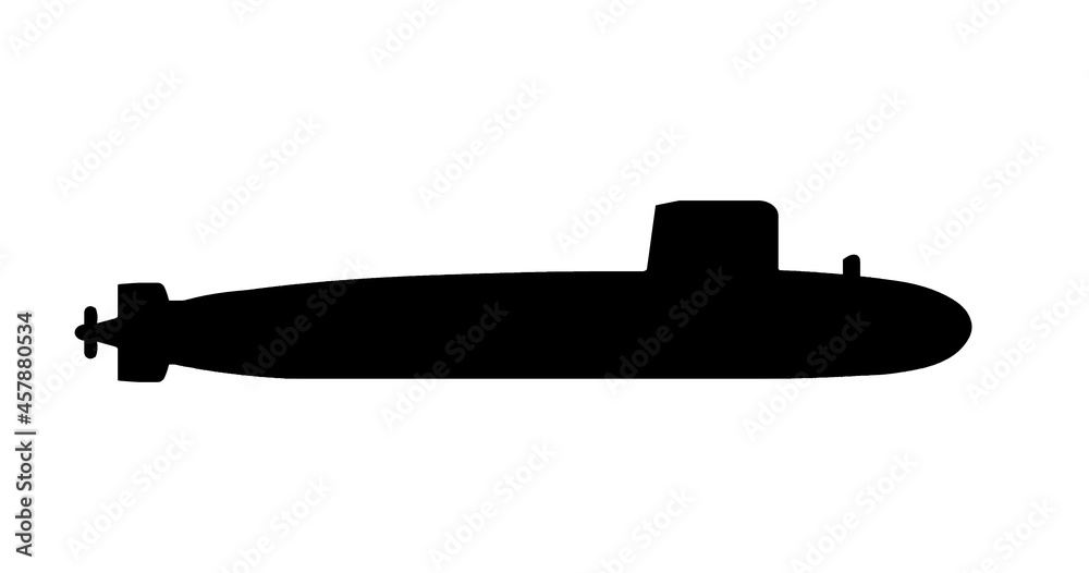 Fototapeta premium Sous marin nucléaire, icône