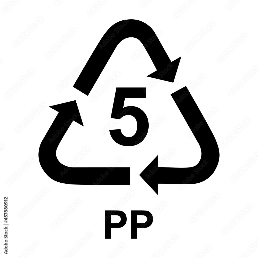 Plastic symbol, ecology recycling sign isolated on white background. Package waste icon Plastic symbol, ecology recycling sign isolated on white background. Package waste icon