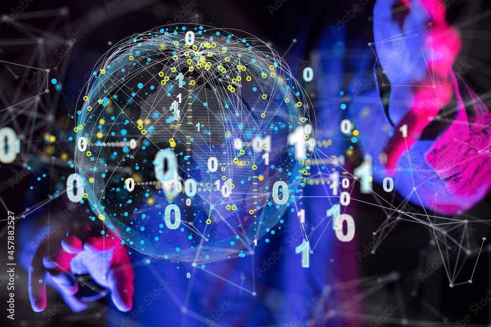 Fototapeta premium Actionable Analytics Connecting people on the internet