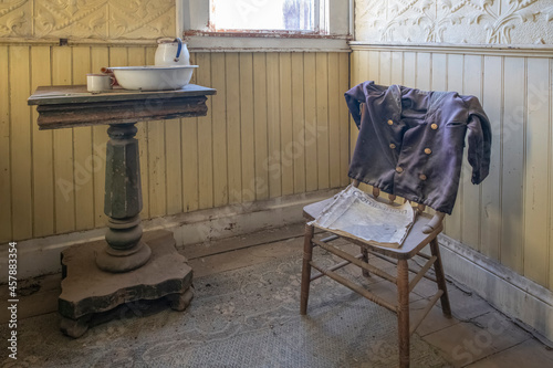 Принти на полотні Dusty Old Shirt and Washstand, Bodie Hotel