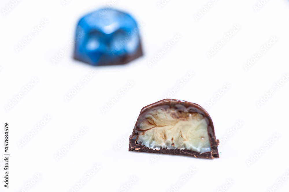 Chocolate candies, sweet food background. Chocolate candies, sweet food background.