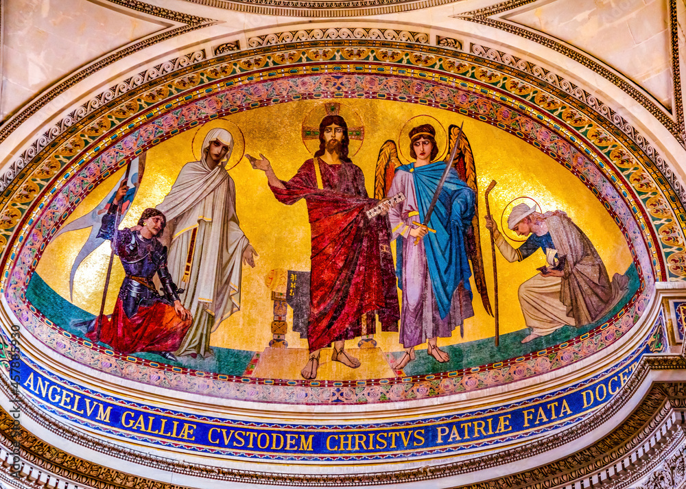 Jesus Mosaic Pantheon Basilica Paris France