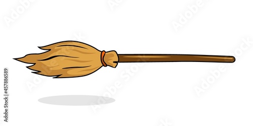 witch broom illustrations Halloween cartoon collection