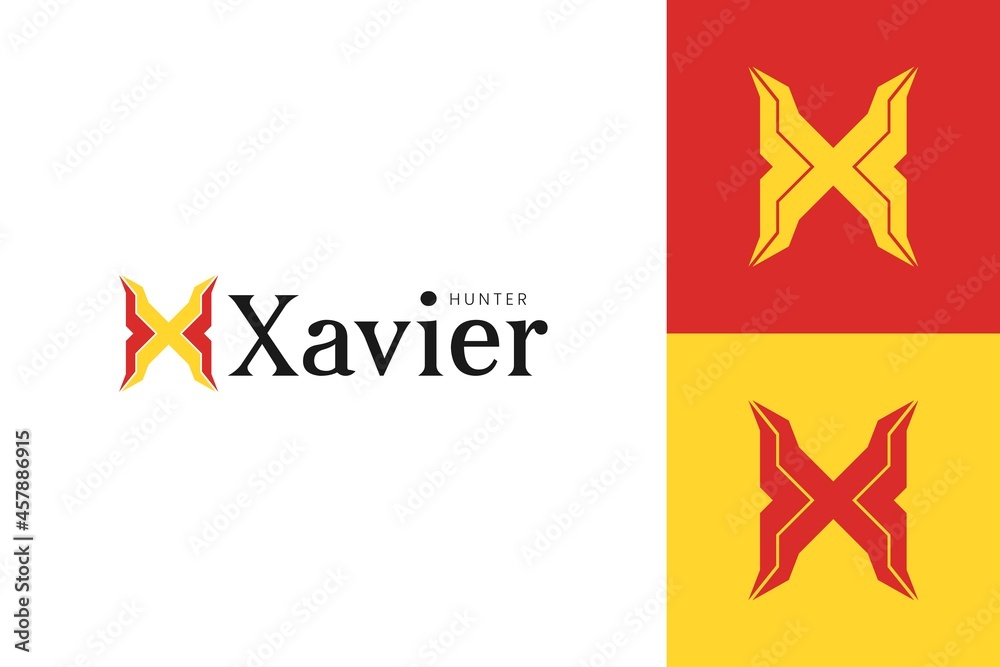 Obraz premium Letter Hx or Xh logo.Elegant design, simple luxury. Monogram concept