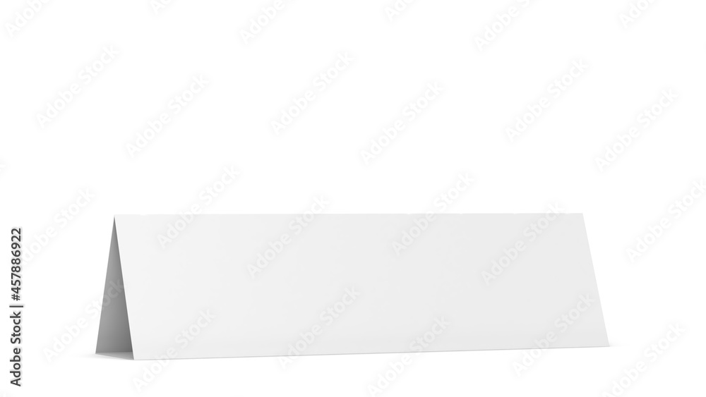 Blank table tent card mockup