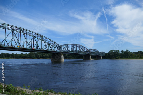 bridge over river in Torun city