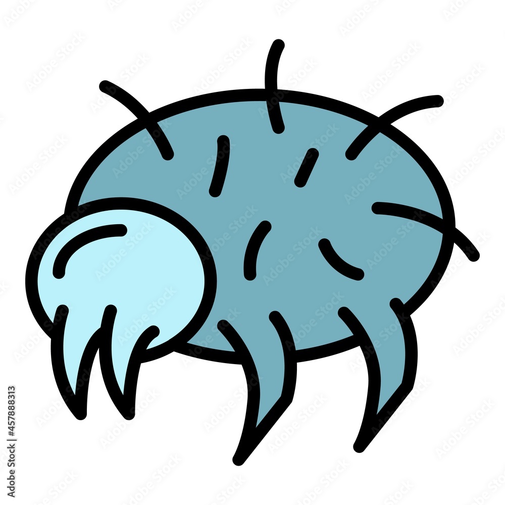 Wild mite icon. Outline wild mite vector icon color flat isolated Wild mite icon. Outline wild mite vector icon color flat isolated