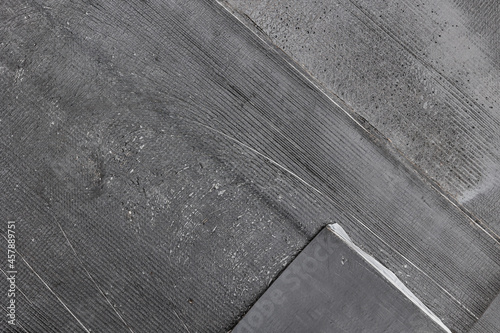 Canvas-taulu Layed concrete waterproofing sheets on the stylobate