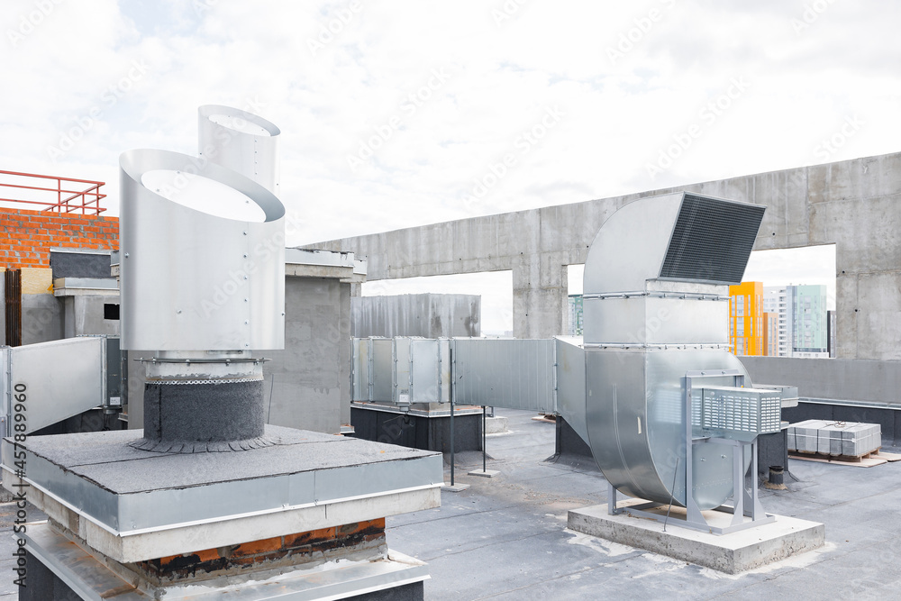 Waterproofing the roof of residential building with industrial steel