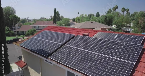 Wallpaper Mural Solar Panels on a House Roof Torontodigital.ca