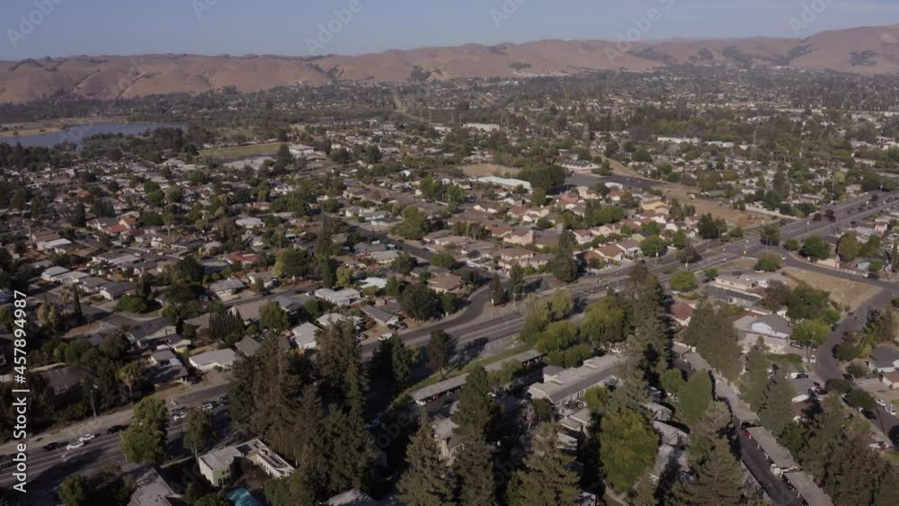 Afternoon aerial view of the city of Fremont, California, USA. Afternoon aerial view of the city of Fremont, California, USA.