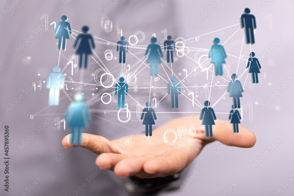 Global network. Blockchain. 3D illustration. Neural networks and artificial intelligence. Abstract Global network. Blockchain. 3D illustration. Neural networks and artificial intelligence. Abstract