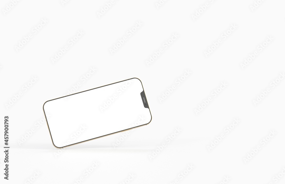 Modern smartphone mockup, isometric position. Realistic 3d Modern smartphone mockup, isometric position. Realistic 3d