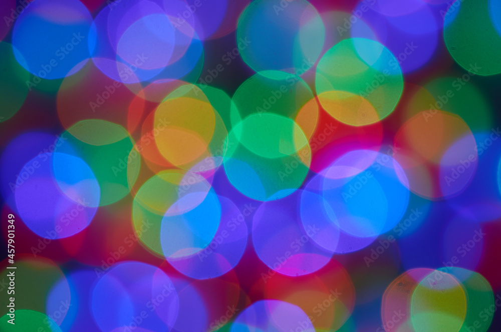  abstract background multicolored bokeh circles for Christmas.j