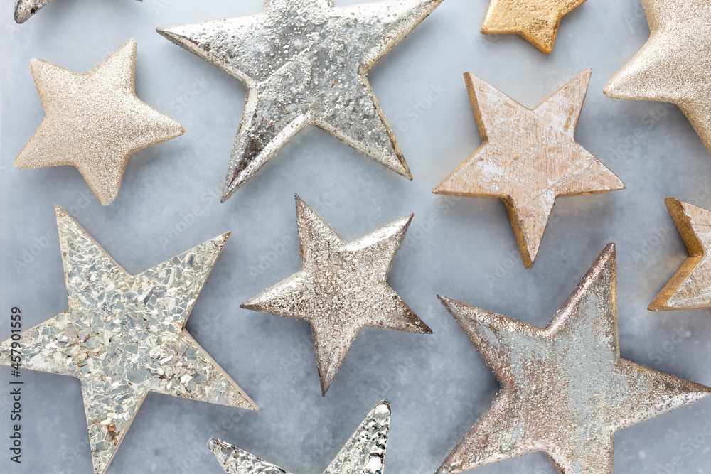 Christmas decor background. Flat lay, top view. Christmas decor background. Flat lay, top view.