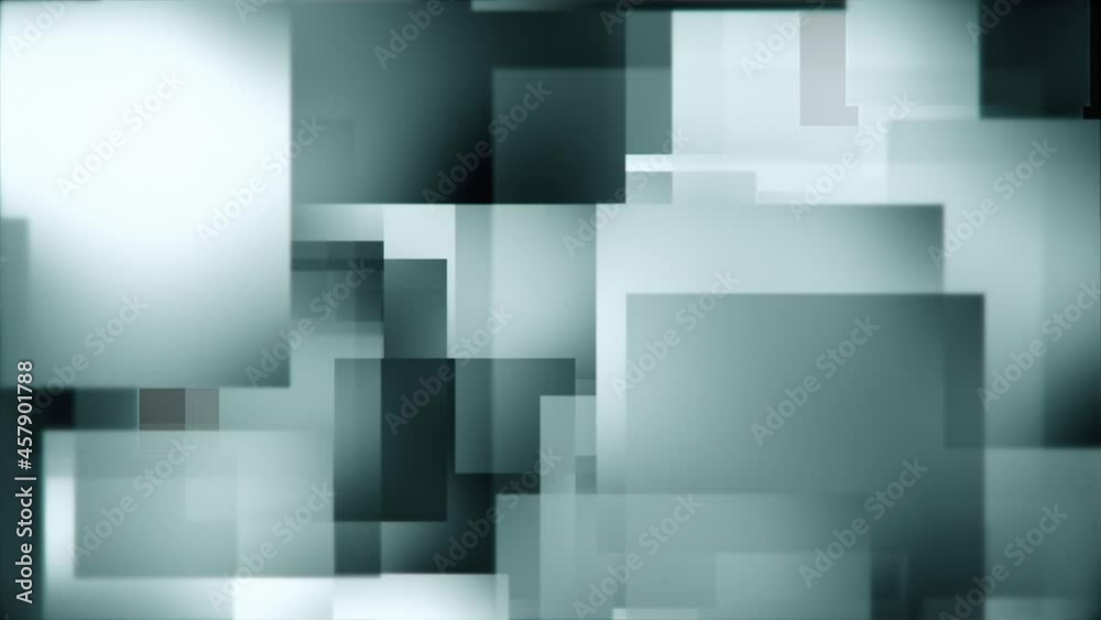 Abstract dark green geometric background with gently moving squares and rectangles. Full HD and looping motion background suitable for corporate and technology videos. Abstract dark green geometric background with gently moving squares and rectangles. Full HD and looping motion background suitable for corporate and technology videos.