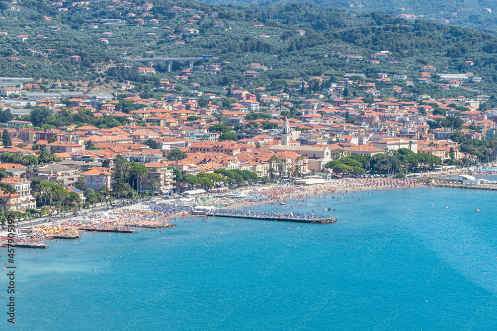 Aerial view of Diano Marina